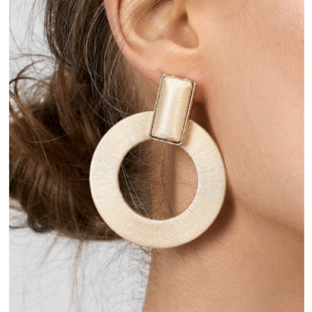 Baublebar Marisela Hoop Earrings in Ivory